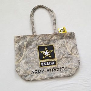 U.S Army Tote Bag Army Strong Camo Beach Bag